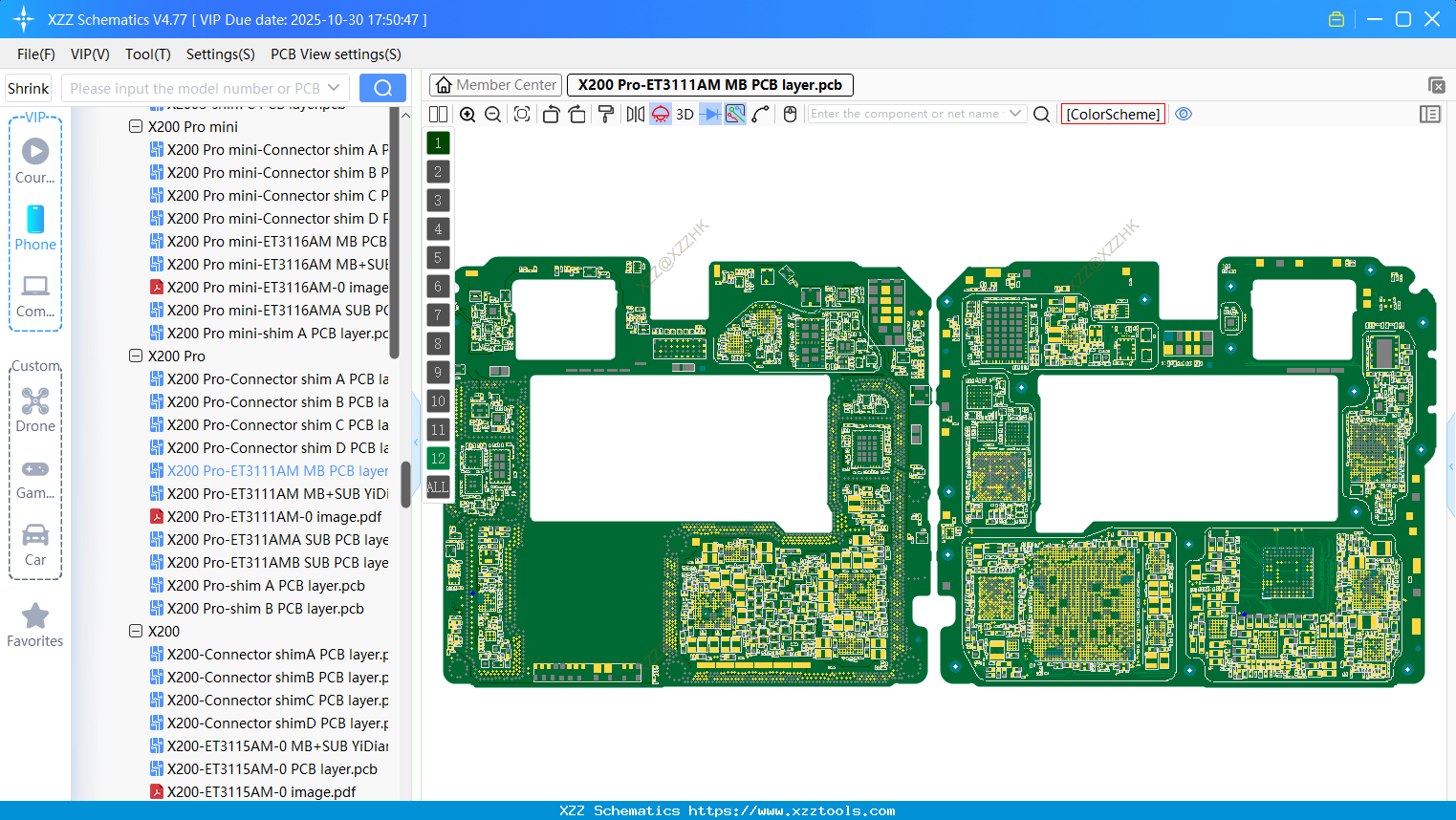 VIVO X200 Pro-ET3111AM MB PCB Layer